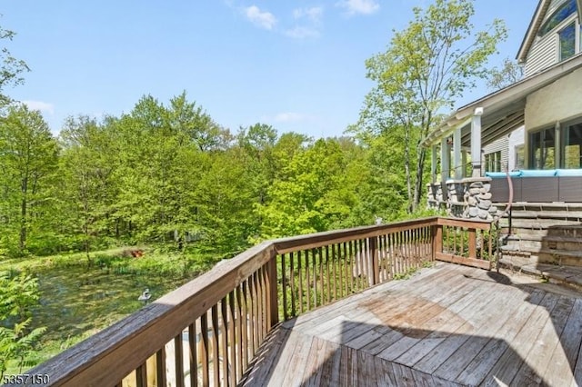 134 Milton Rd, Sparta Twp, NJ 07871 - view of wooden terrace