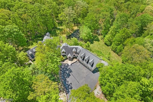 134 Milton Rd, Sparta Twp, NJ 07871 - view from above of property featuring a heavily wooded area