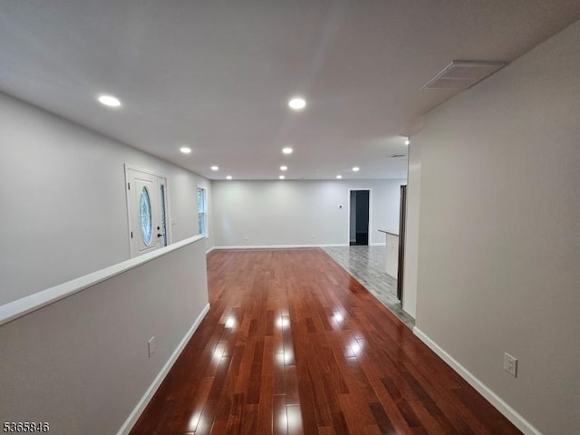 43 Rockport Rd, Wantage Twp, NJ 07461 - corridor featuring wood finished floors and recessed lighting