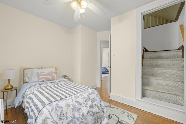 72 Meadowbrook Rd, Millburn Twp, NJ 07078 - bedroom with wood finished floors and ceiling fan