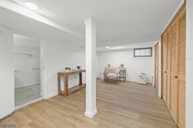 72 Meadowbrook Rd, Millburn Twp, NJ 07078 - basement featuring light wood-type flooring and baseboards