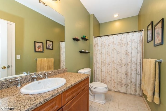 48 Saunders Ln, Mount Olive Twp, NJ 07840 - bathroom with tile patterned floors and vanity