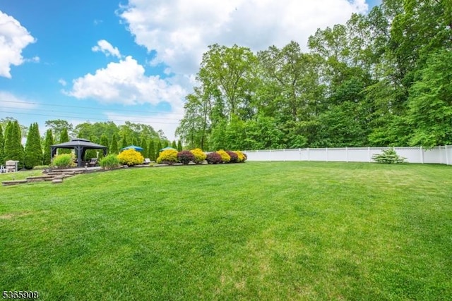 48 Saunders Ln, Mount Olive Twp, NJ 07840 - view of yard with a gazebo