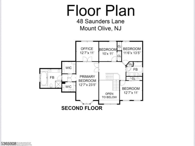 48 Saunders Ln, Mount Olive Twp, NJ 07840 - view of room layout