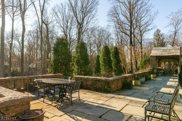 12 Canfield Rd, Morris Twp, NJ 07960 - view of patio / terrace with outdoor dining area
