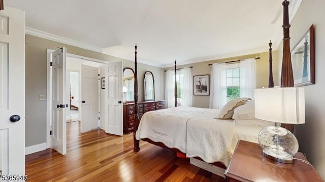 10 Walnut Grove Rd, Hillsborough Twp, NJ 08844 - bedroom with crown molding and wood finished floors