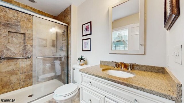 10 Walnut Grove Rd, Hillsborough Twp, NJ 08844 - bathroom featuring vanity and a stall shower