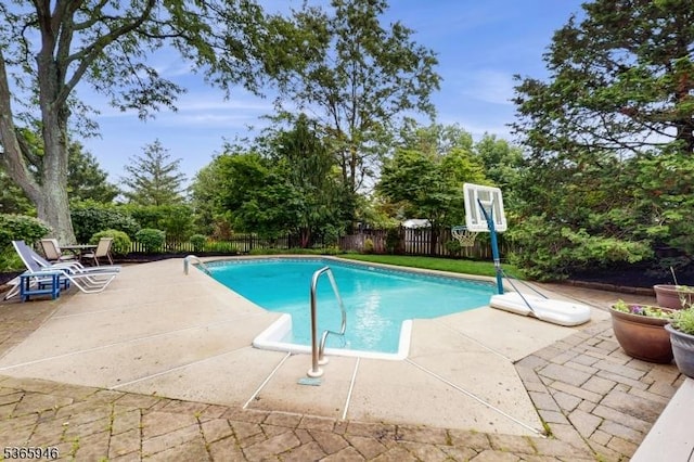 10 Walnut Grove Rd, Hillsborough Twp, NJ 08844 - view of swimming pool with a patio and a fenced backyard