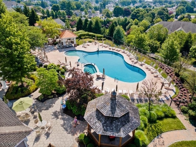10 Cliff Rd Unit A3, Woodland Park, NJ 07424 - bird's eye view of a pool