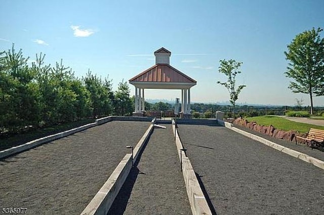 10 Cliff Rd Unit A3, Woodland Park, NJ 07424 - view of property's community with a bocce ball area and a gazebo