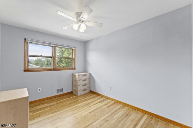 132 N 17th St, Prospect Park Boro, NJ 07508 - unfurnished room with light wood-style floors and a ceiling fan