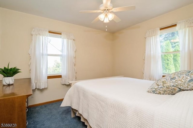 10 Springdale Gardens Rd, Andover Twp, NJ 07860 - carpeted bedroom with baseboards and ceiling fan