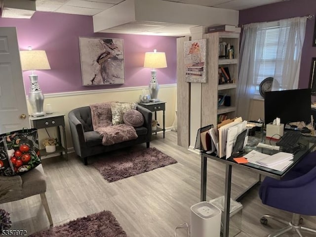 800 Raritan Rd, Clark Twp, NJ 07066 - office with wood finished floors and a drop ceiling