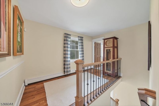 202 N Rd, Chester Twp, NJ 07930 - hallway featuring an upstairs landing and wood finished floors