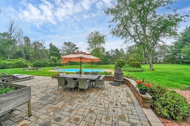 202 N Rd, Chester Twp, NJ 07930 - view of patio featuring outdoor dining space