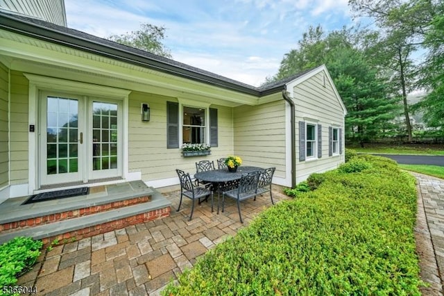 202 N Rd, Chester Twp, NJ 07930 - view of patio featuring french doors