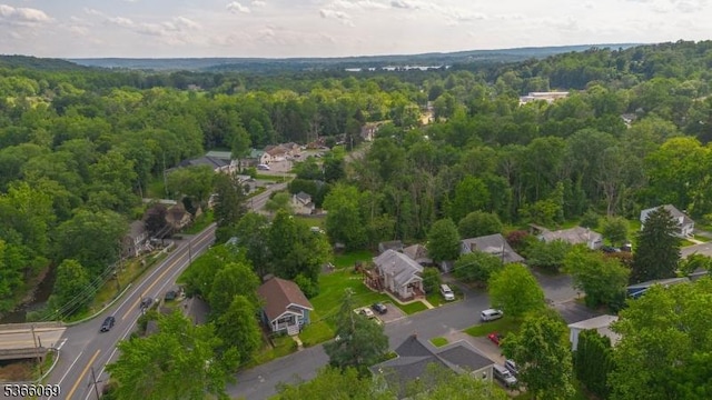 9 Beavers St, High Bridge Boro, NJ 08829 - aerial view of property's location featuring a heavily wooded area and nearby suburban area