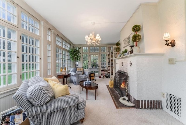 701 Hillcrest Blvd, Phillipsburg Town, NJ 08865 - sunroom featuring a chandelier