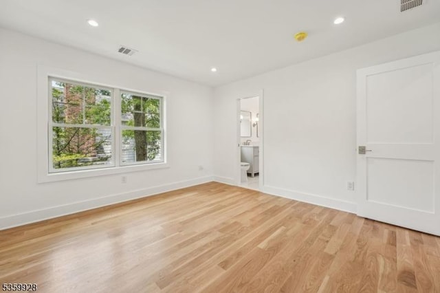 151 Center Ave, Chatham Boro, NJ 07928 - empty room featuring light wood finished floors and recessed lighting