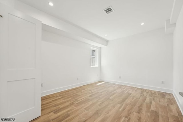 151 Center Ave, Chatham Boro, NJ 07928 - empty room featuring light wood finished floors and recessed lighting