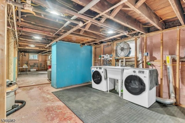 1432 Munn Ave, Hillside Twp, NJ 07205 - laundry area with independent washer and dryer