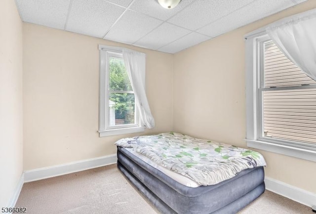 1432 Munn Ave, Hillside Twp, NJ 07205 - bedroom with carpet flooring and a paneled ceiling