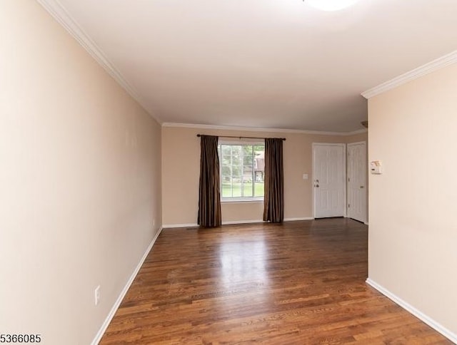167 Riva Dr, Mansfield Twp, NJ 07840 - empty room featuring wood finished floors and ornamental molding
