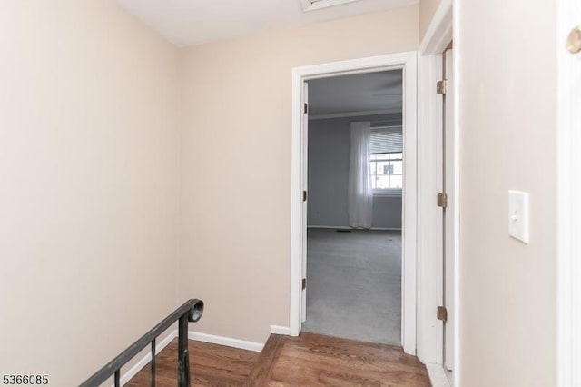 167 Riva Dr, Mansfield Twp, NJ 07840 - hallway with baseboards and wood finished floors