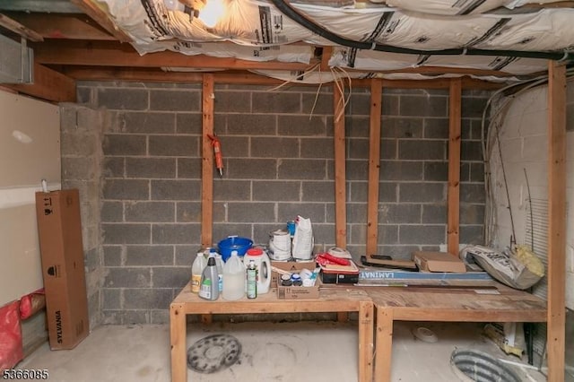 167 Riva Dr, Mansfield Twp, NJ 07840 - unfinished basement with concrete block wall