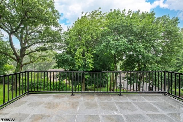 24 Hillcrest Rd, Mountain Lakes Boro, NJ 07046 - balcony with view of wooded area