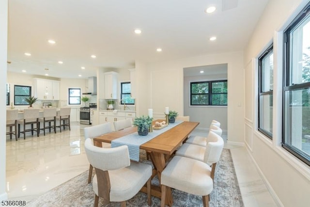 24 Hillcrest Rd, Mountain Lakes Boro, NJ 07046 - dining room featuring recessed lighting