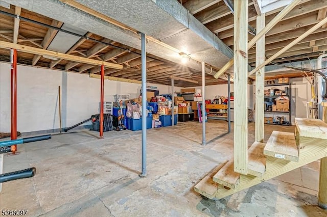 159 Aurora St, Lopatcong Twp, NJ 08865 - view of unfinished basement