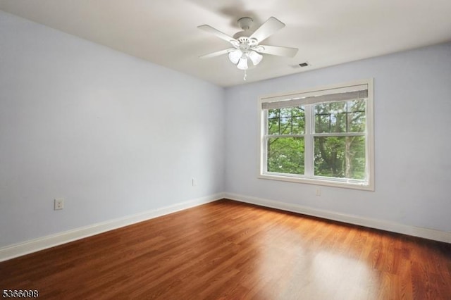 28 Elston Ct Unit 28, Wanaque Boro, NJ 07420 - empty room featuring wood finished floors and ceiling fan