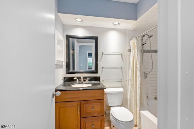 1 Lee Hill Rd, Byram Twp, NJ 07821 - full bath featuring vanity and shower / bath combo with shower curtain