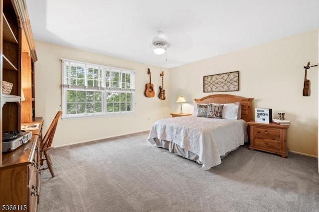 10 Cedarview Ct, Hillsborough Twp, NJ 08844 - carpeted bedroom with baseboards and ceiling fan