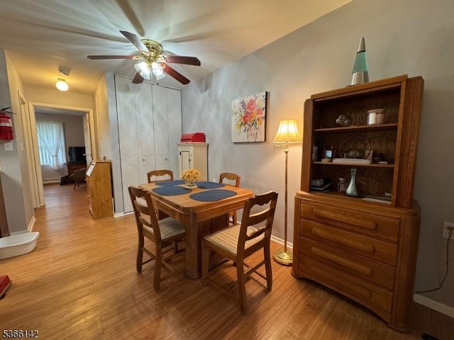 472B Thornbury Ct, Lakewood Twp, NJ 08701 - dining room featuring light wood-style floors and ceiling fan