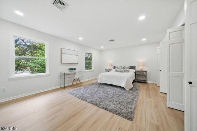 463 Garretson Rd, Bridgewater Twp, NJ 08807 - bedroom featuring light wood-type flooring and recessed lighting