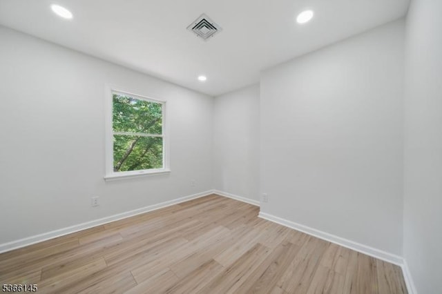 463 Garretson Rd, Bridgewater Twp, NJ 08807 - spare room featuring light wood-type flooring and recessed lighting