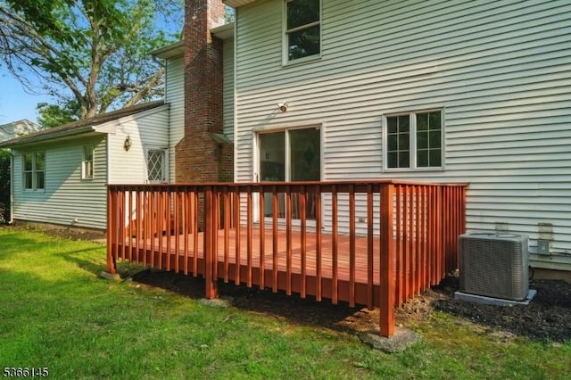 463 Garretson Rd, Bridgewater Twp, NJ 08807 - wooden terrace featuring a yard