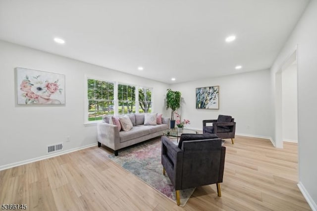 463 Garretson Rd, Bridgewater Twp, NJ 08807 - living area featuring light wood-style floors and recessed lighting