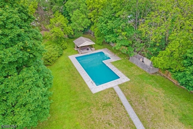52 E Ave, Washington Twp, NJ 07840 - swimming pool featuring a patio and a gazebo