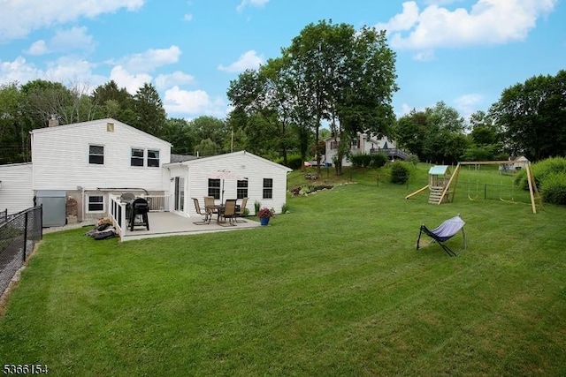 105 Rolling Acres Dr, Hampton Twp, NJ 07860 - view of yard with a patio and view of wooded area