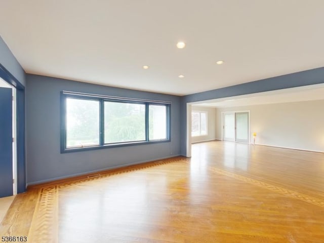 204 Crestwood Dr, South Orange Village Twp, NJ 07079 - unfurnished room with light wood-style floors and recessed lighting