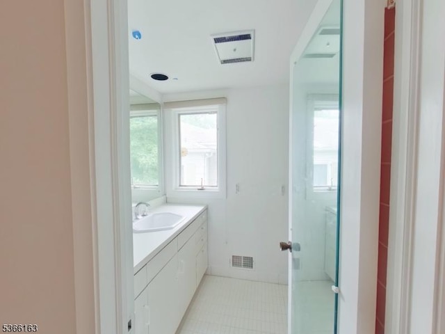 204 Crestwood Dr, South Orange Village Twp, NJ 07079 - bathroom featuring vanity and tile patterned floors