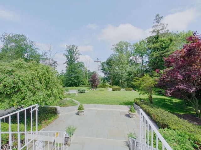 204 Crestwood Dr, South Orange Village Twp, NJ 07079 - view of property's community with a patio area and a lawn