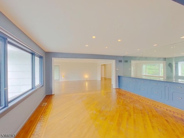 204 Crestwood Dr, South Orange Village Twp, NJ 07079 - empty room with light wood-type flooring and recessed lighting