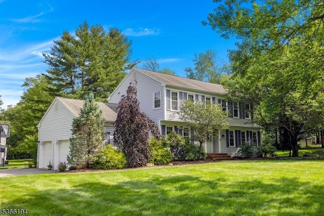 2 Kerry Pl, Mount Olive Twp, NJ 07836 - colonial home with a garage, a front lawn, and asphalt driveway