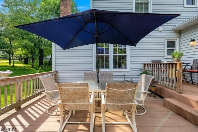 2 Kerry Pl, Mount Olive Twp, NJ 07836 - wooden terrace featuring outdoor dining space