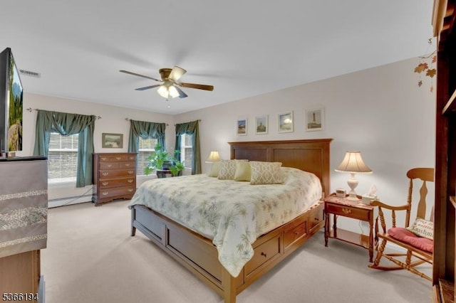 2 Kerry Pl, Mount Olive Twp, NJ 07836 - bedroom with light colored carpet and ceiling fan