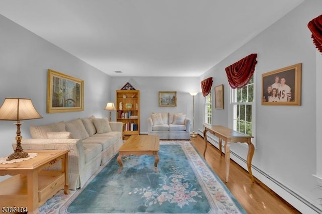 2 Kerry Pl, Mount Olive Twp, NJ 07836 - living area with wood finished floors and baseboard heating
